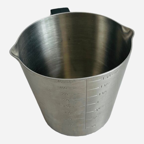 Measuring Jug 2 Cups Stainless Steel Measuring Cup Barista Milk Pitcher - Picture 4 of 5